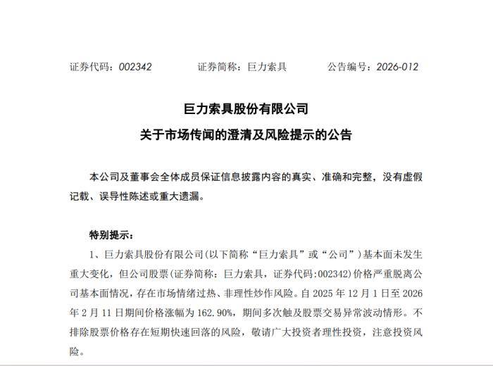 怎么开通皇冠信用網網口
_市值蒸发近70亿怎么开通皇冠信用網網口
,投资者发起索赔,巨力索具怎么了?