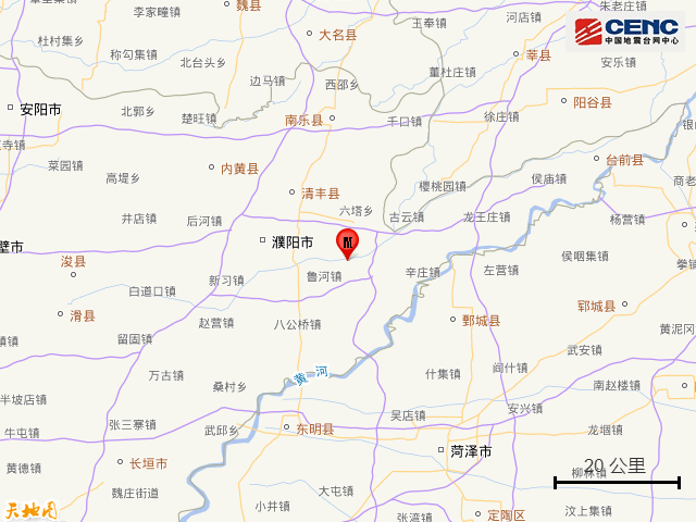 新2网址_河南濮阳市濮阳县发生3.2级地震